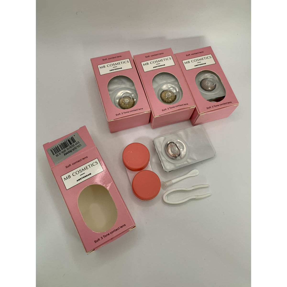 MB COSMETICS AMSTERDAM GRAY COLORED COSMETIC LENSES