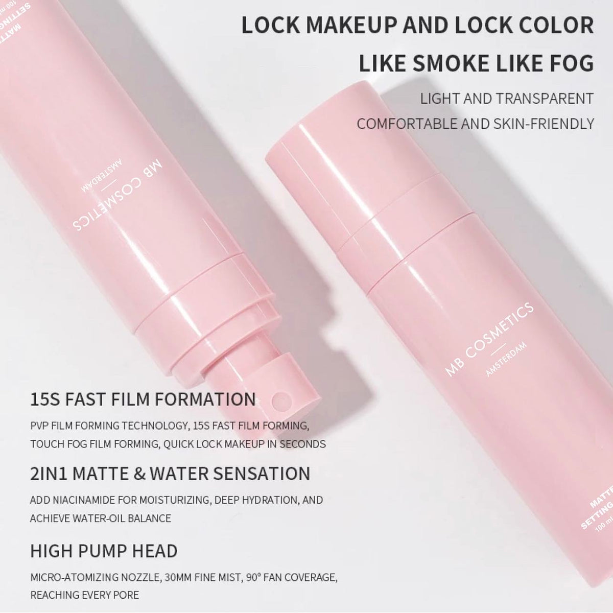 MB COSMETICS AMSTERDAM MAKEUP FIXER SETTING SPRAY